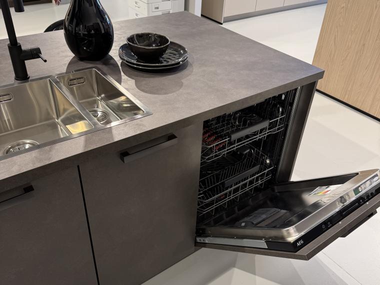 Eiland keuken beton Terra grijs