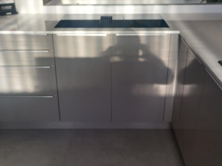 Hoek-U-Keuken Zandgrijs hoogglans