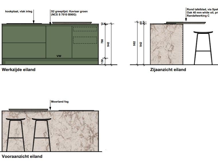SieMatic Urban S2 - Kaviaar groen en Titaan metaal