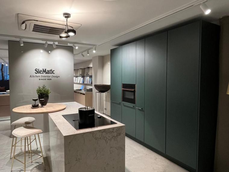 SieMatic Urban S2 - Kaviaar groen en Titaan metaal