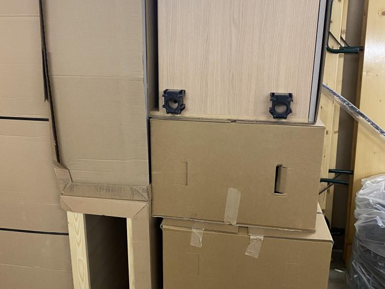 Inselküche Küche Häcker Zement Neu verpackt