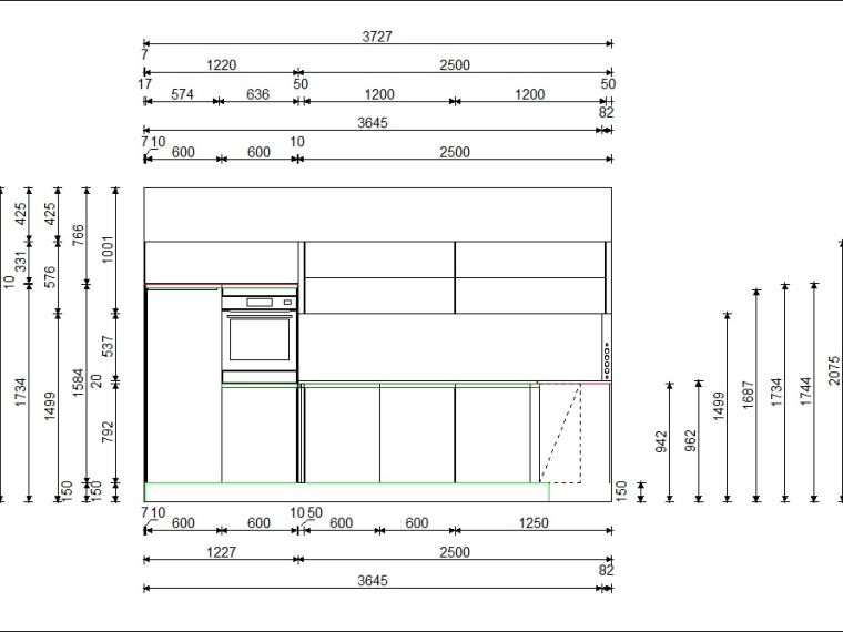 Nobilia - Structura Eiche Como Nachbildung Moderne Designküche mit hochwertigen Fronten Holzdekor