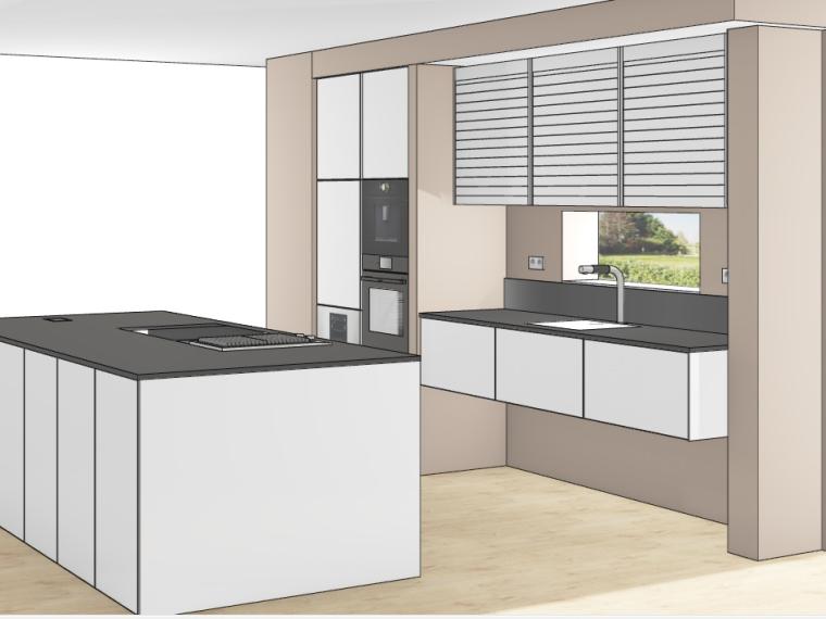 Preisgekrönte Küche: Dekton, Teppan Yaki, Ethanolfeuer – Preis halbiert!