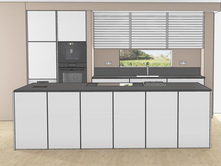 Preisgekrönte Küche: Dekton, Teppan Yaki, Ethanolfeuer – Preis halbiert!