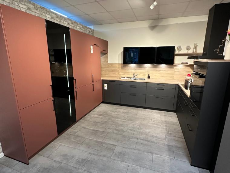 Ausstellungsküche Häcker Smart steinbeige
