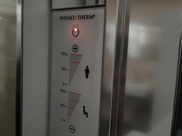 Dusche mit Infrarot