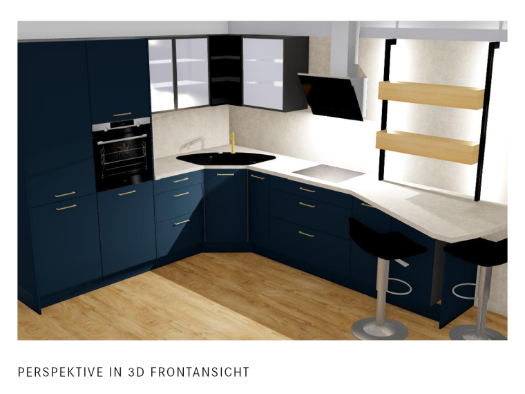 Nobilia Einbau-Küche mit Sitzgelegenheit & Elektrogeräten - M5