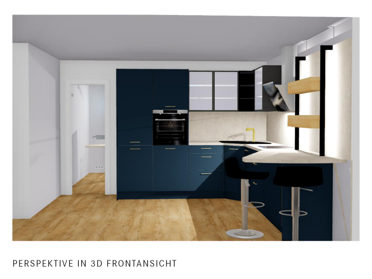 Nobilia Einbau-Küche mit Sitzgelegenheit & Elektrogeräten - M5