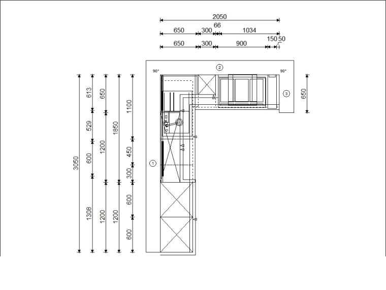 Moderne Landhausküche mit beleuchteter Rückwand