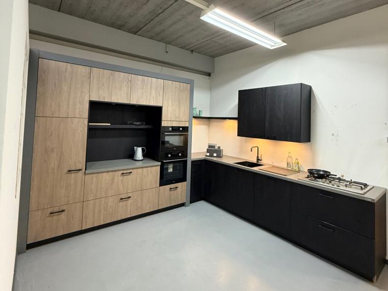Ballerina Keuken Sherwood met composiet blad Concreto Light