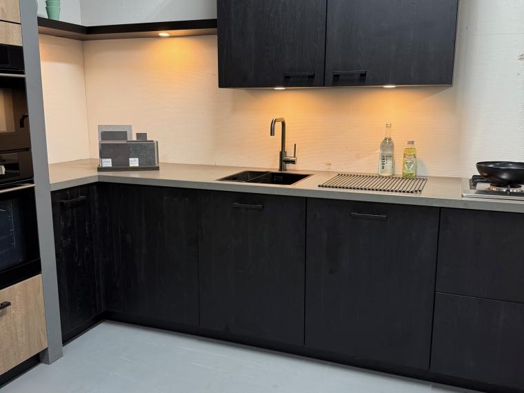 Ballerina Keuken Sherwood met composiet blad Concreto Light