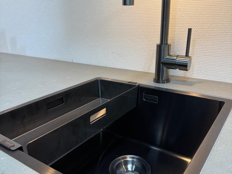 Ballerina Keuken Sherwood met composiet blad Concreto Light