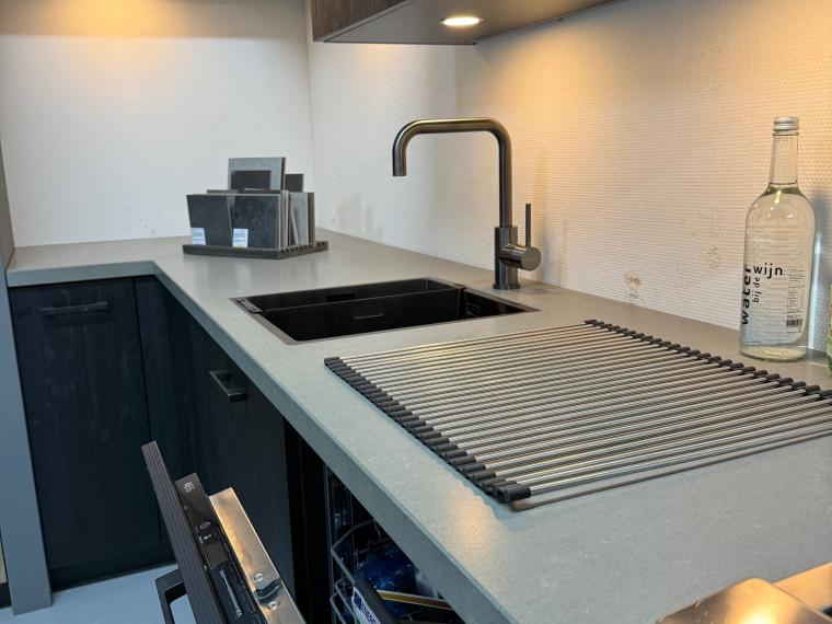 Ballerina Keuken Sherwood met composiet blad Concreto Light
