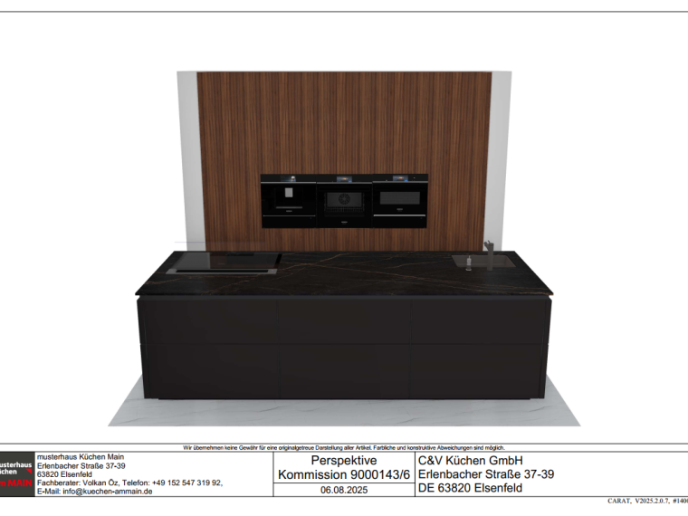 Kücheninsel mit Dekton Arbeitsplatte und Hochschrankreihe für ein unschlagbaren Preis!!!