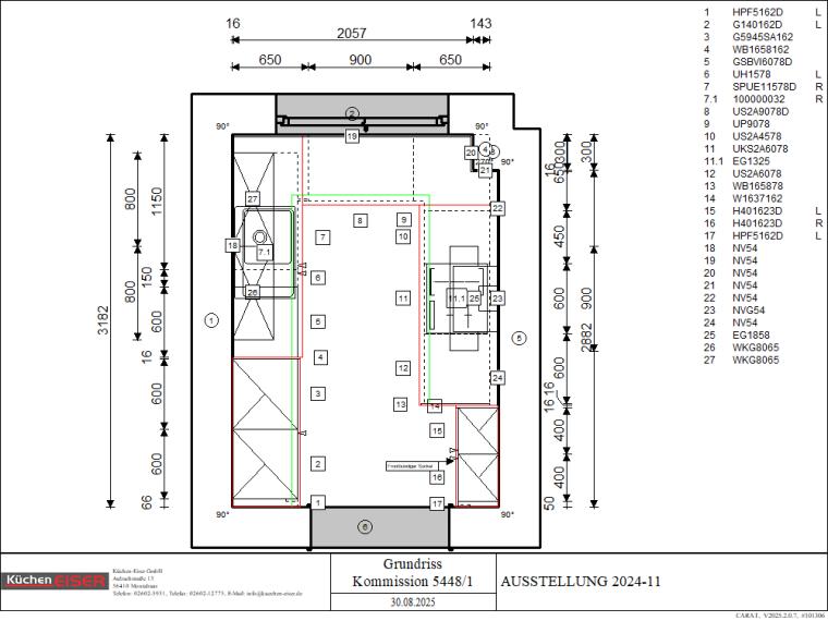 U-Form in Spachteloptik