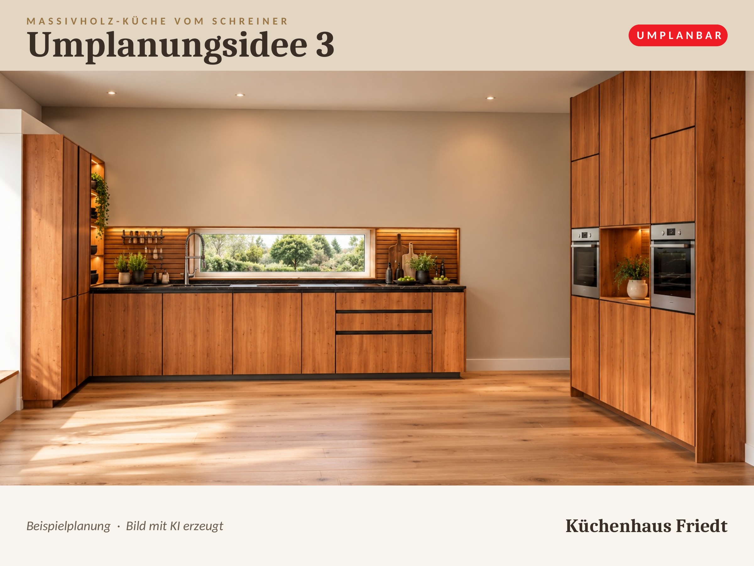 Exklusive Massivholzküche vom Schreiner | Kirsche | Miele | 43.300 € sparen