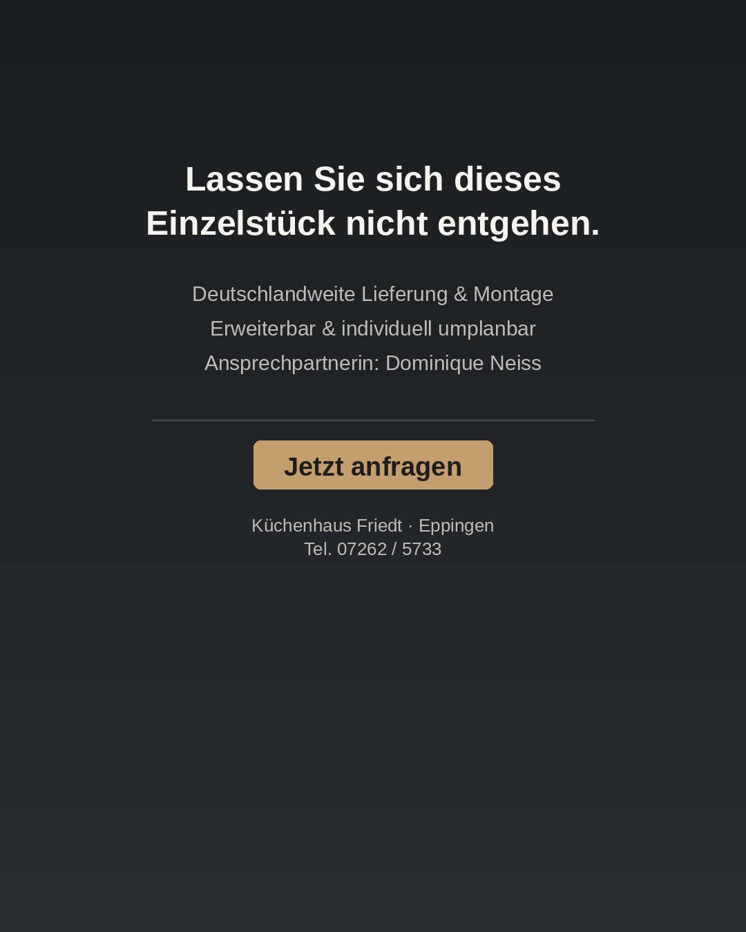 Exklusive Häcker Ausstellungsküche in Steinbeige (2026) – Designhighlight mit Miele-Geräten & einzigartiger Rundinsel