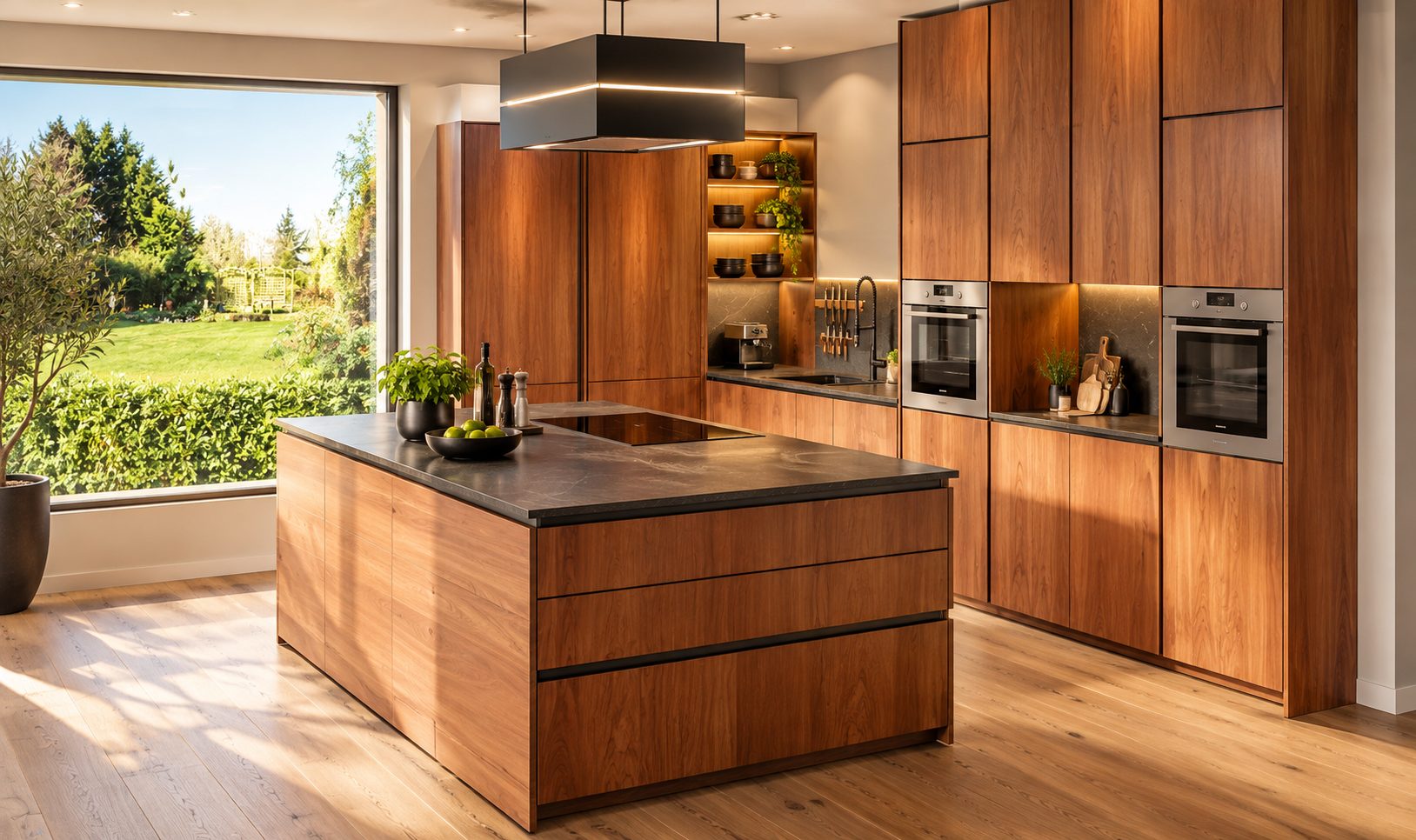 MASSIVHOLZ-KÜCHE AUS KIRSCHHOLZ | SCHREINER-UNIKAT | MIELE | BERBEL | BOSCH | 43.300 € SPAREN!