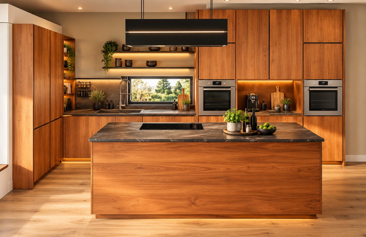 MASSIVHOLZ-KÜCHE AUS KIRSCHHOLZ | SCHREINER-UNIKAT | MIELE | BERBEL | BOSCH | 43.300 € SPAREN!