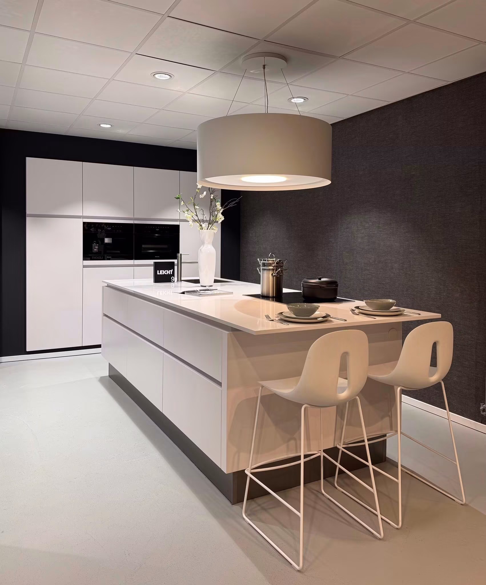 greeploze Leicht keuken met Miele apparatuur