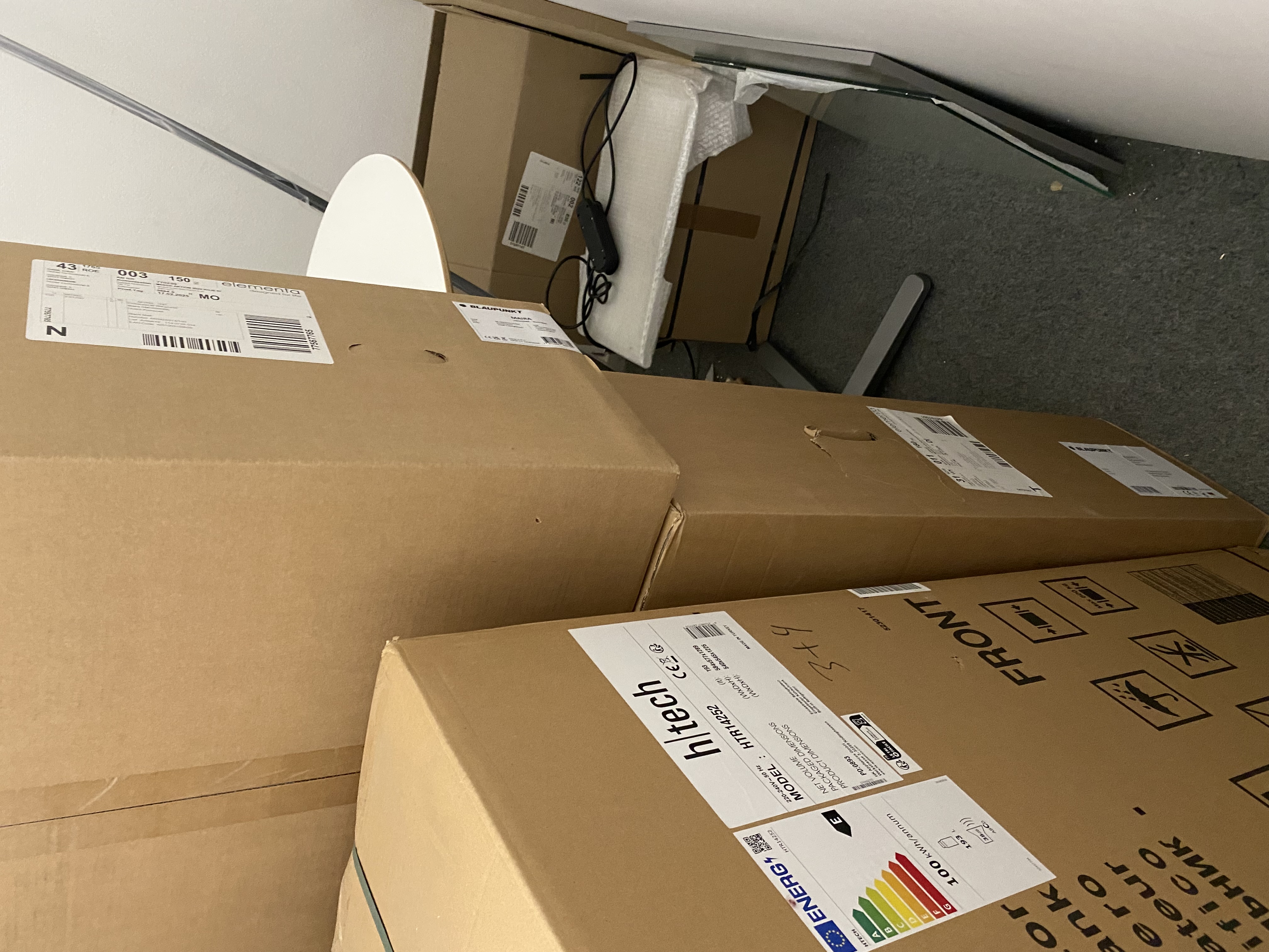 Inselküche Küche Häcker Zement Neu verpackt