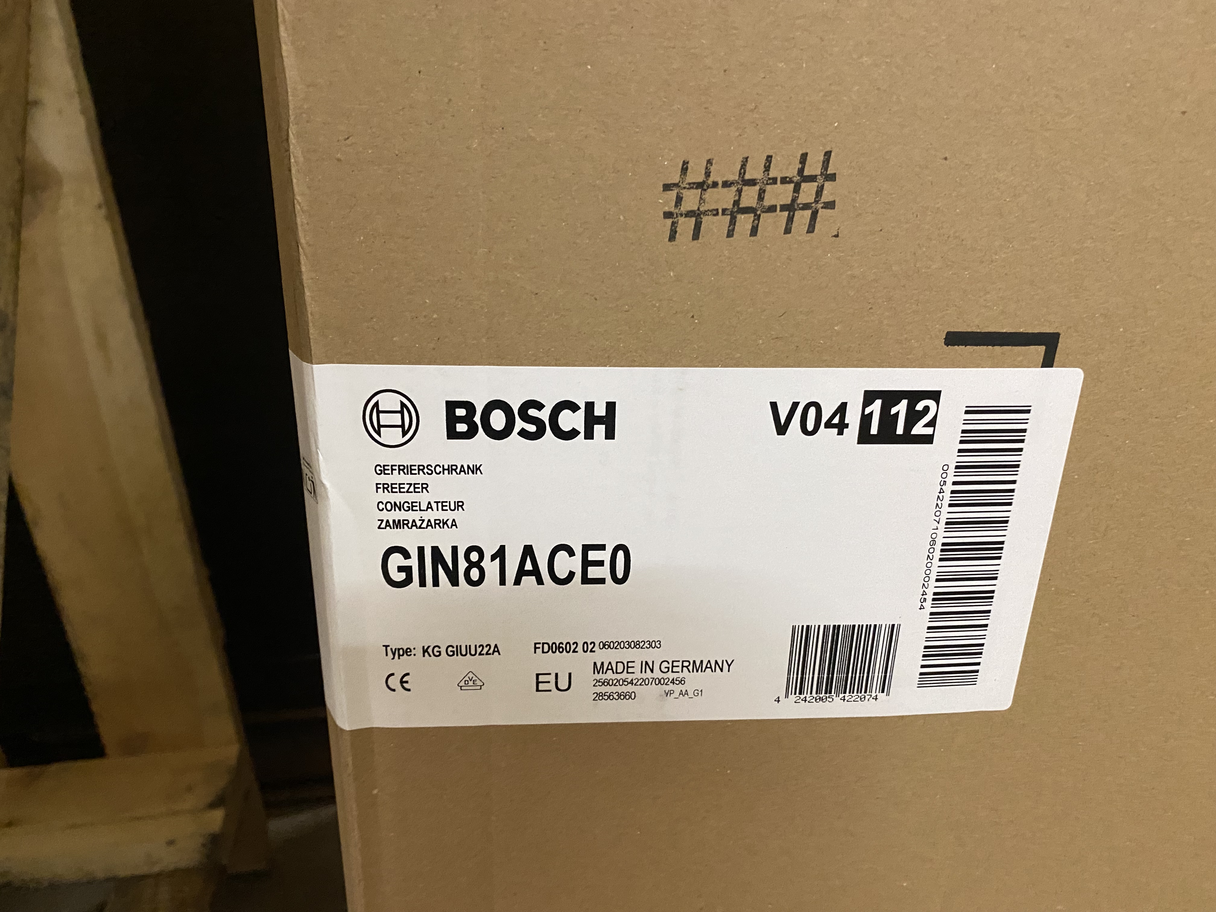 Bosch Einbaugefrierschrank GIN81ACE0