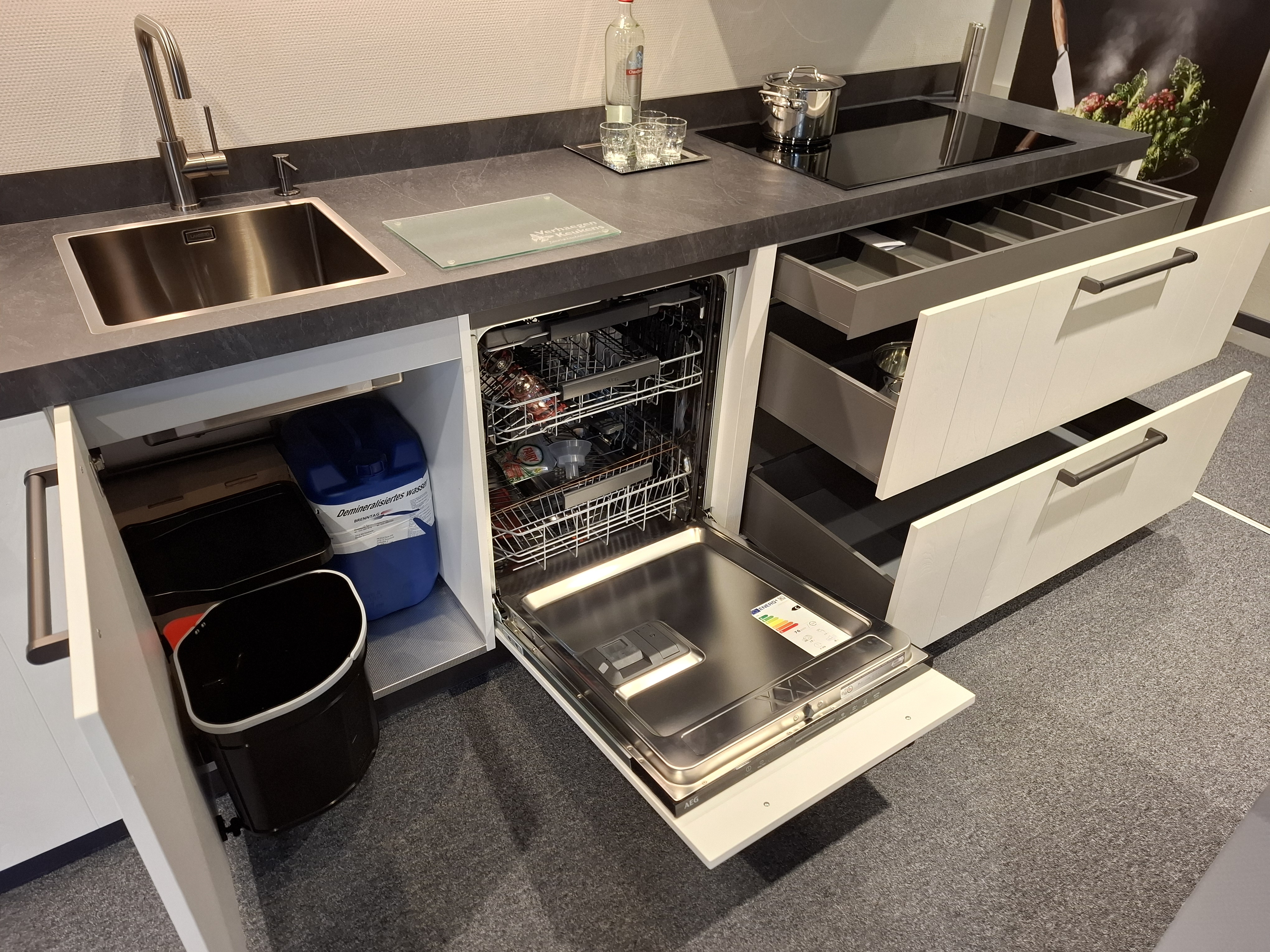 Stoere robuuste grof eiken keuken